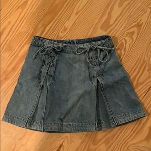 Free People | Denim High Waisted Skirt